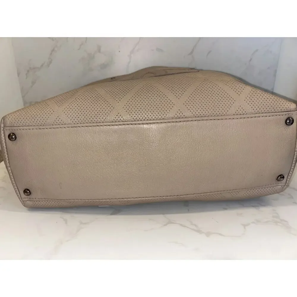 Chanel Beige Quilted Tote Bag - Excellent Condition